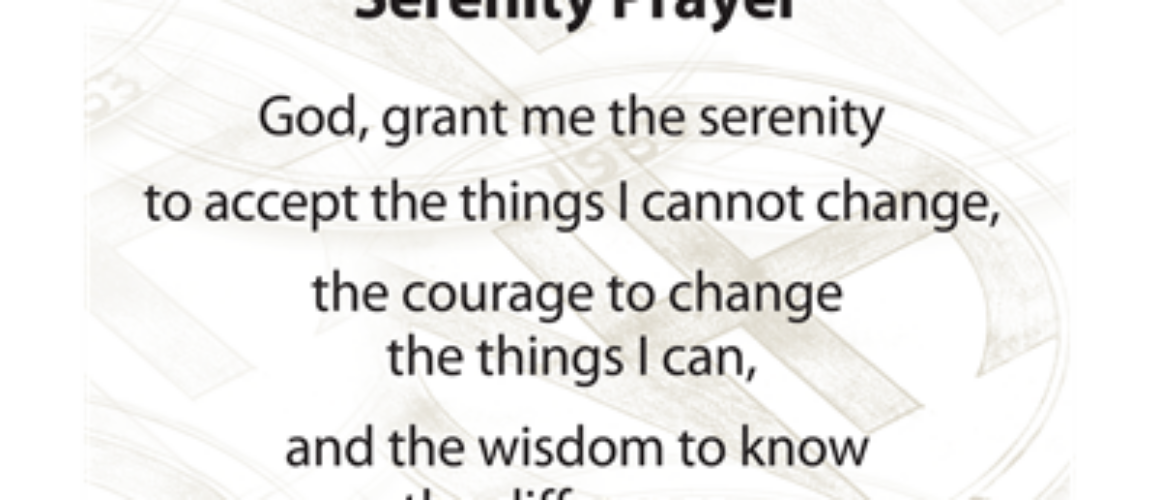 POSTER: SERENITY PRAYER